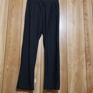Unbranded Pants Women Large Black Go To  Stretch Silky Running Outdoors Pockets